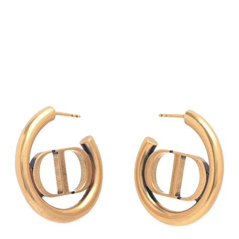 dior hoop earrings